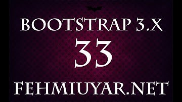 BS Ders 33 Bootstrap Navbar Menü Yapımı