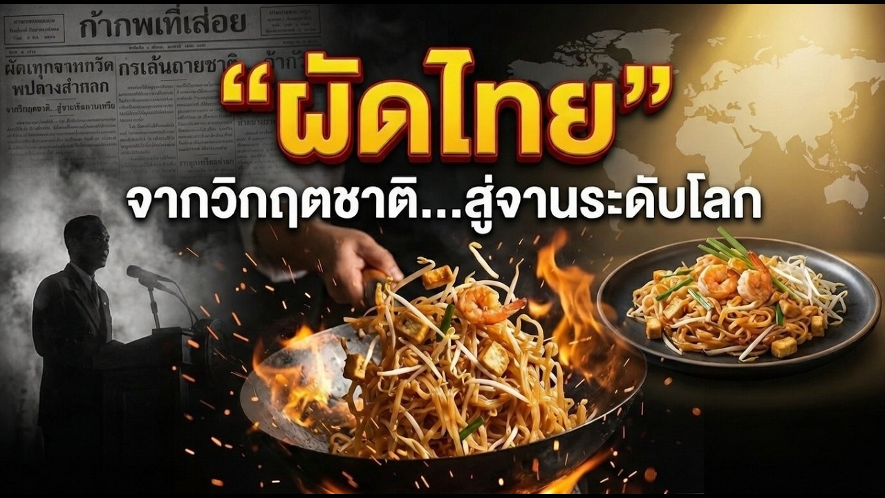 ผัดไทย : จากวิกฤตชาติ…สู่จานระดับโลก | เรื่องเล่าอาหาร EP2 |