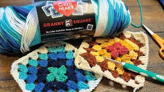 Red Heart All In One Granny Square - Pattern and Extra Tips