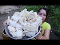 Yummy Crispy Mushroom Cooking - Crispy Mushroom Frying - Cooking With Sros