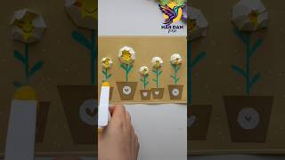 How to make magic Blooming flowers 💐 easy fun for kids activities #Hardam #youtubeshorts