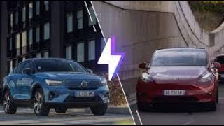 TESLA MODEL Y VS VOLVO C40 ELECTRIC CARS Tesla Model Y V Audi Q4 V Volvo C40 Which Is Best