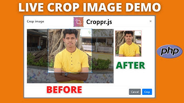 How to crop image before upload in jQuery | Upload cropped image to server with Cropper.js and PHP