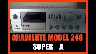 Amplificador Gradiente Model 246 - Vídeo de apresentação amplificador vintage gradiente SUPER A