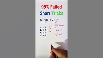 Reasoning short tricks in hindi for - RAILWAY GROUP-D, NTPC, SSC CGL, CHSL, MTS & all exams #sscgd