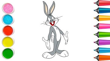 How to Draw BUGS BUNNY - Tune Squad | SPACE JAM 2: A New Legacy. BUGS BUNNY Coloring Pages.
