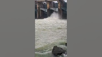 Trực tiếp Thủy Điện Trị An xả tràn ,lũ lần 2 mới nhất, Nước cchảy xuống hạ du dữ dội