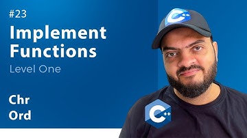 [Arabic] Implement Functions With C++ #23 - Ord, Chr