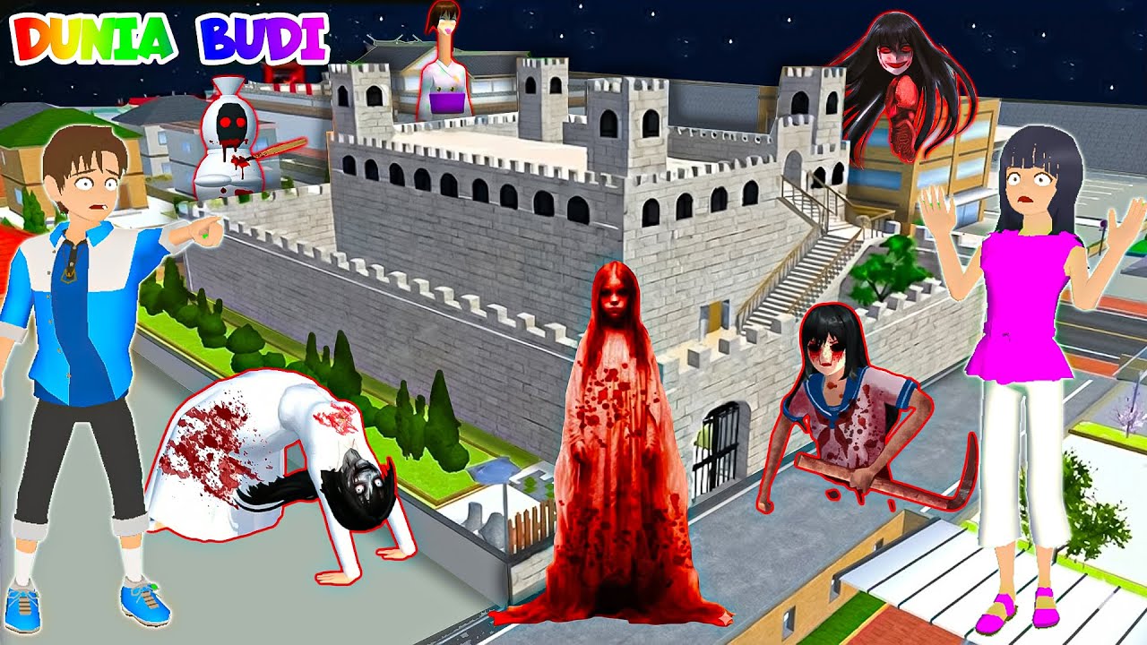 Yuta Mio Buat Benteng Raksasa Paling Aman Dari Hantu Kuntilanak, Kuyang, Teke Teke Di Kota Sakura 😱