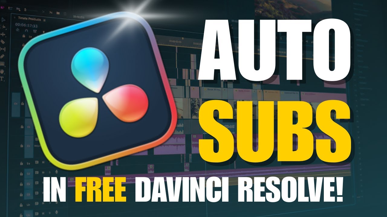 Auto Subtitles in FREE Davinci Resolve