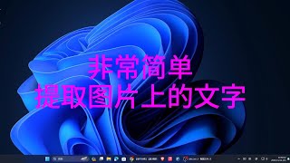 非常简单 提取图片上的文字(23H2新功能)