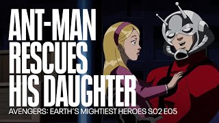 Ant-Man rescues his daughter | Avengers: Earth´s Mightiest Heroes png