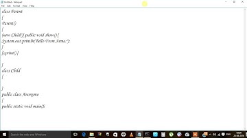 Anonymous Classes in java