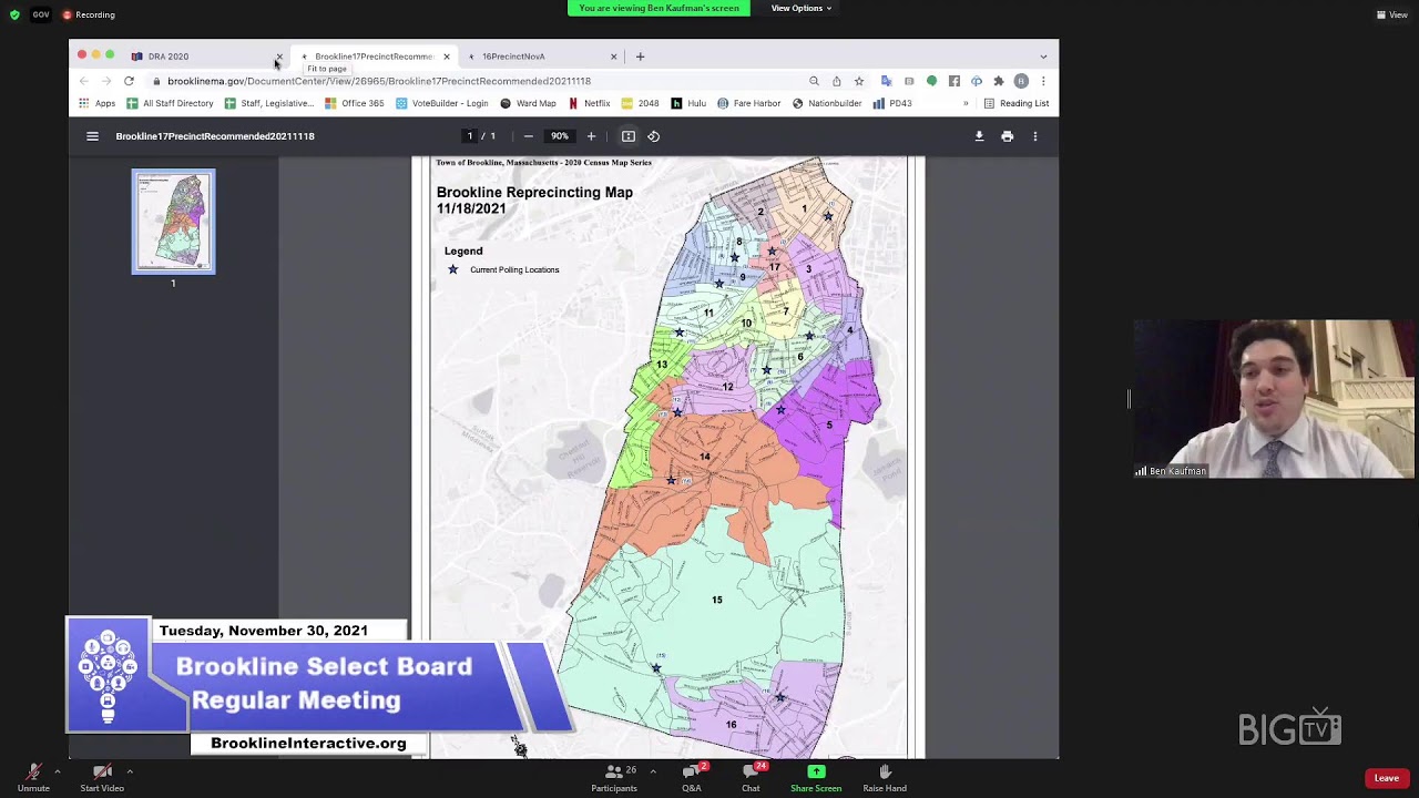 Brookline Select Board Regular Meeting November 30, 2021 YouTube