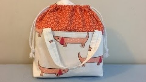 DIY KNITTING BAG | PROJECT BAG | DRAWSTRING BAG | TOTE BAG |   BAG SEWING TUTORIAL