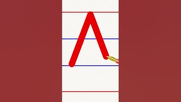 how to write capital letter a