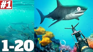 Fishing Hunter - Ocean Shooting Simulator Gameplay Walkthrough Level 1-10-20 iOS Android screenshot 2