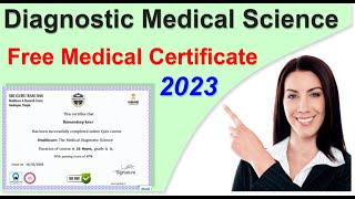 Free Diagnostic Medical Science Certificate Course 2023 | Free Online Course 2023