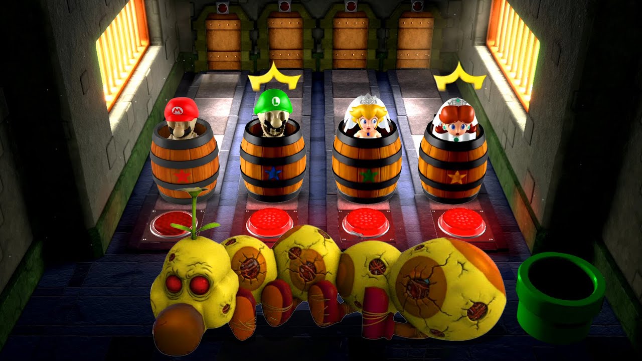 Mario Party Superstars Minigames - Mario Vs Luigi Vs Peach Vs Daisy (Master CPU)