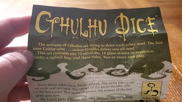 Cthulhu dice Gameplay