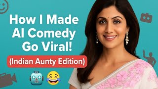 How I Made Ai Comedy Go Viral With Pictory.ai Indian Aunty Edition