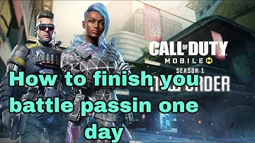 Call Of Duty Mobile How To Finish The season Battle pass in 1 day/IOS GAMEPLAY