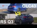 Mercedesamg glc 43 vs audi rs q3 0  220 kmh speed