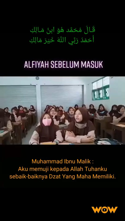 Lalaran Nadhom Alfiah (Lirik Arab Artinya) Versi Madrasah