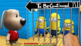 HOW MINIONS ESCAPED FROM BEN'S CAGE in MINECRAFT!  Gameplay Movie traps