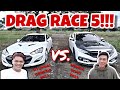 DRAG RACE 5!!! (HYUNDAI GENESIS COUPE 2013 VS  HONDA CIVIC 2019)