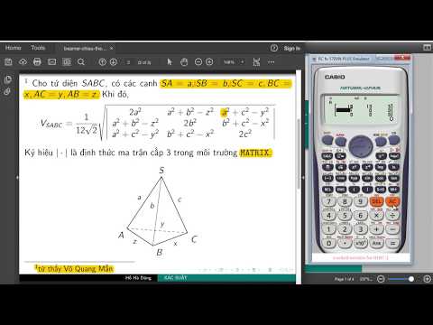 Công thức tính nhanh thể tích tứ diện tổng quát