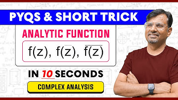 Analytic Function | Conjugate of non-Constant Analytic Function | Short Trick By Gp sir