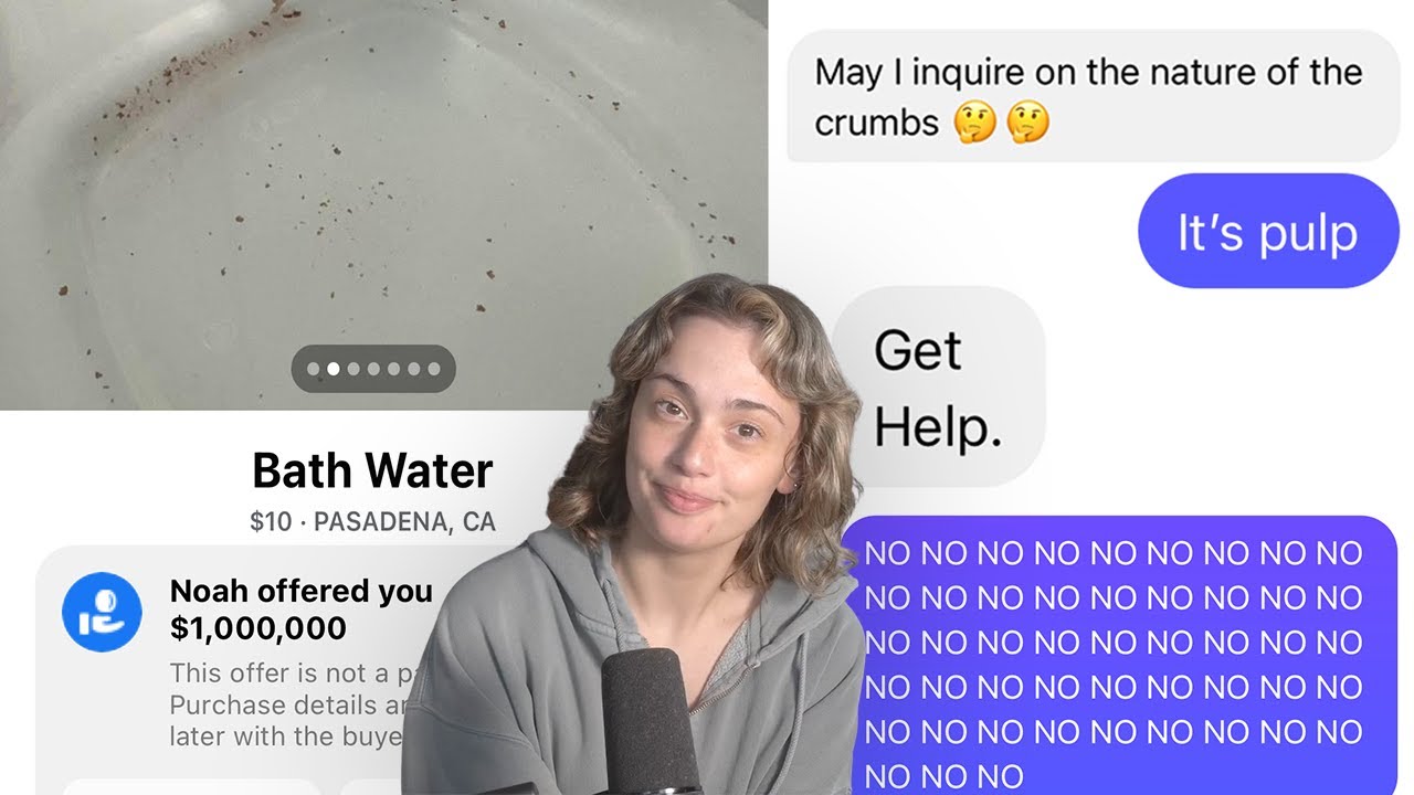 Selling My Bath Water on Facebook Marketplace YouTube