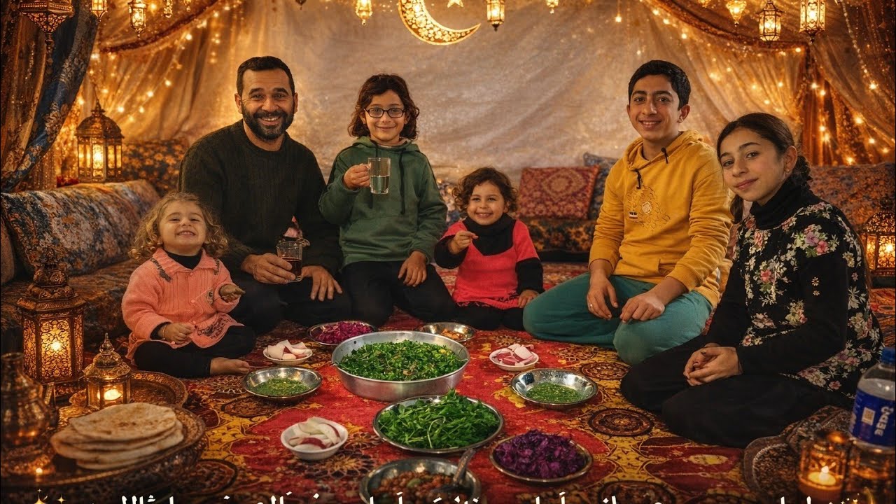 اول فطور مع عائلتي الجميله في رمضان#اكسبلور #غزة ❤️