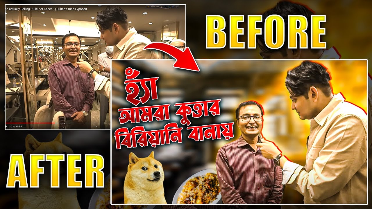 sultan'sdine cooked dog's meat @RafsanTheChotobhai how to make thumbnail like rafsan Sabiar's design