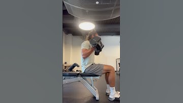 Seated DB Curl #gym #workout #fitness #lift #art #latestnews #shorts