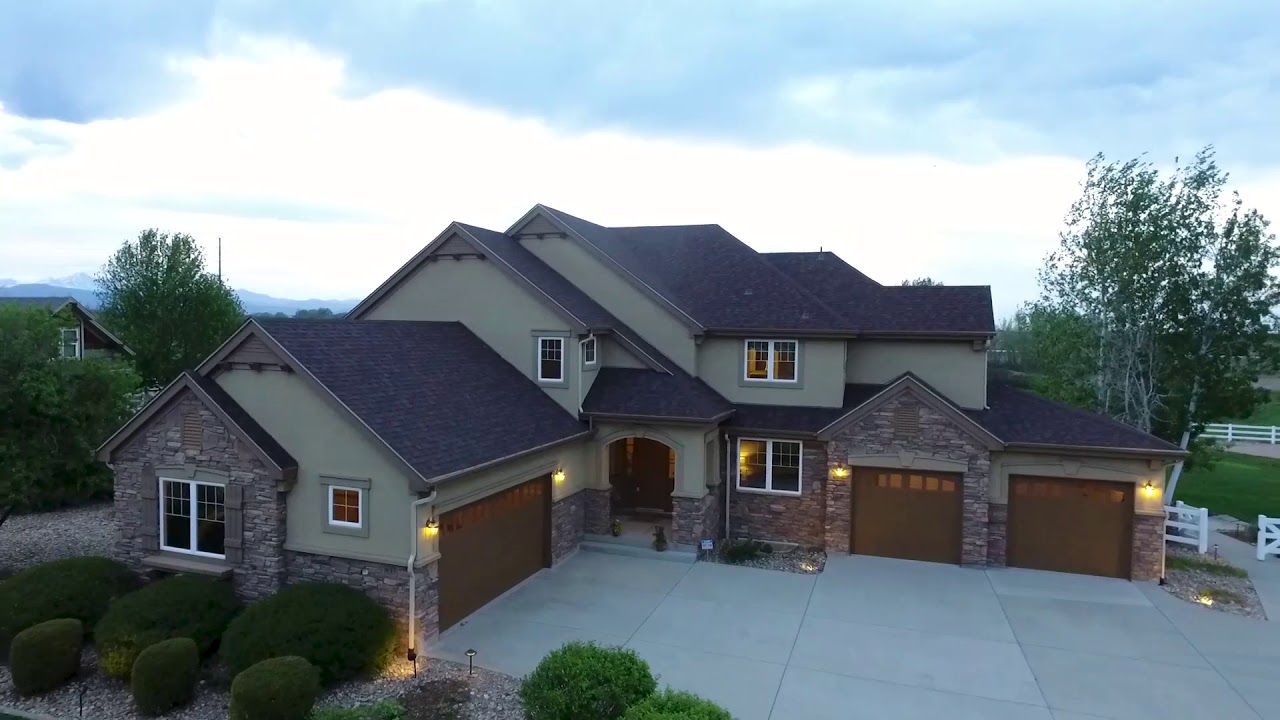 Aerial Video of Luxury Home in Erie Colorado YouTube