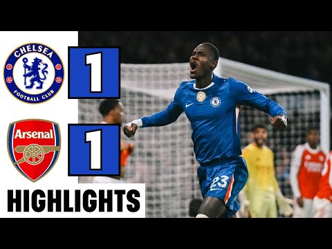 Chelsea Vs Arsenal 1 1 HIGHLIGHTS Chalobah Goal Premier League Moisés Caicedo Red Card 