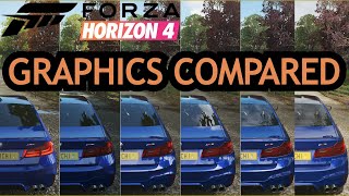 Forza Horizon 4 - All Graphics Comparison , from Very Low to Extreme Forza Horizon 4 - All Graphics Comparison , from Very Low to Extreme