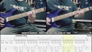 Download lagu MARILYN MANSON - Sweet Dreams (Are made of this) [GUITAR COVER   TAB]