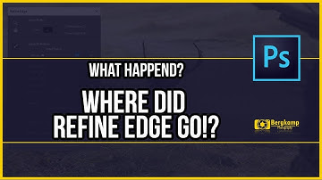 How to find Refine edge in Photoshop cc 2017