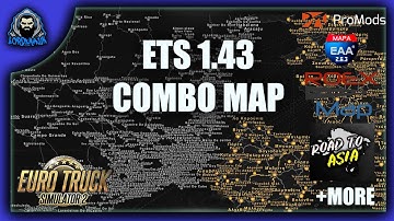 Euro Truck Simulator 2 1.43 🔴 All Maps 🔴 Setup Guide 🔴 Mega Map Combo 🔴 UPDATE V2 🔴