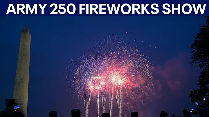 FULL: U.S. Army 250th parade fireworks finale
