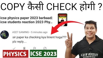 icse physics copy checking|icse physics copy checking 2023|icse board physics copy checking 2023