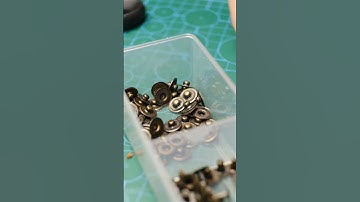 Leather Snap Button #asmr #shorts