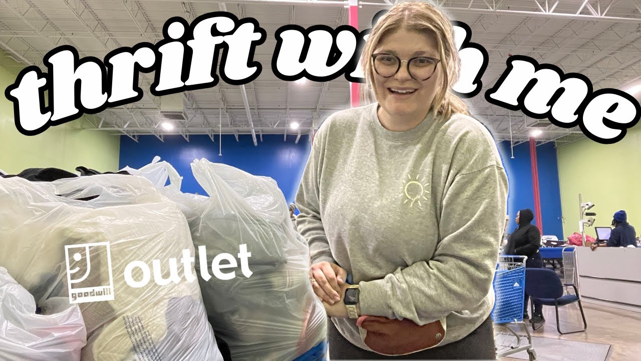 I Thrifted 96 Items for $100 at the Goodwill Outlet! 😱 COME THRIFT WITH ...