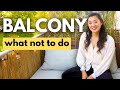 4 balcony design mistakes + how to avoid them!