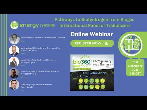 Pathways to Biohydrogen from Biogas, International Panel of Trailblazers