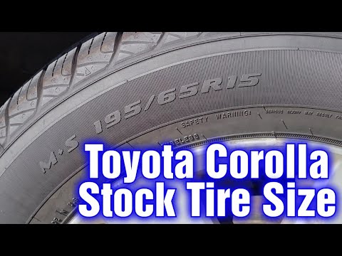 Toyota Corolla Tire Size