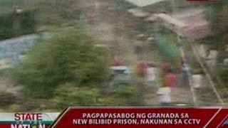 Sona Pagpapasabog Ng Granada Sa New Bilibid Prison, Nakunan Ng Cctv
